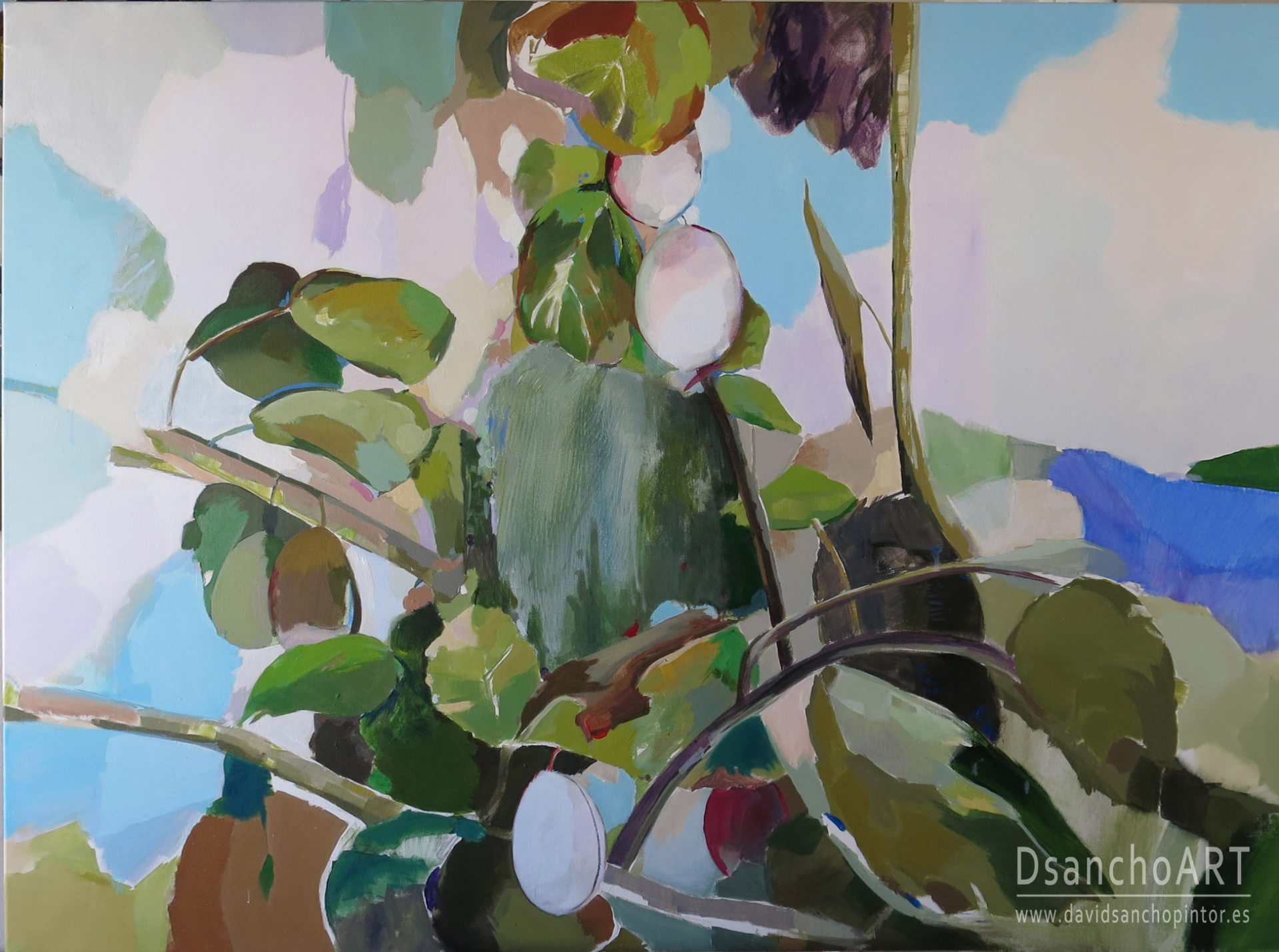 Frutos en Invierno II. 130 x 97 cm, acrilico lienzo
