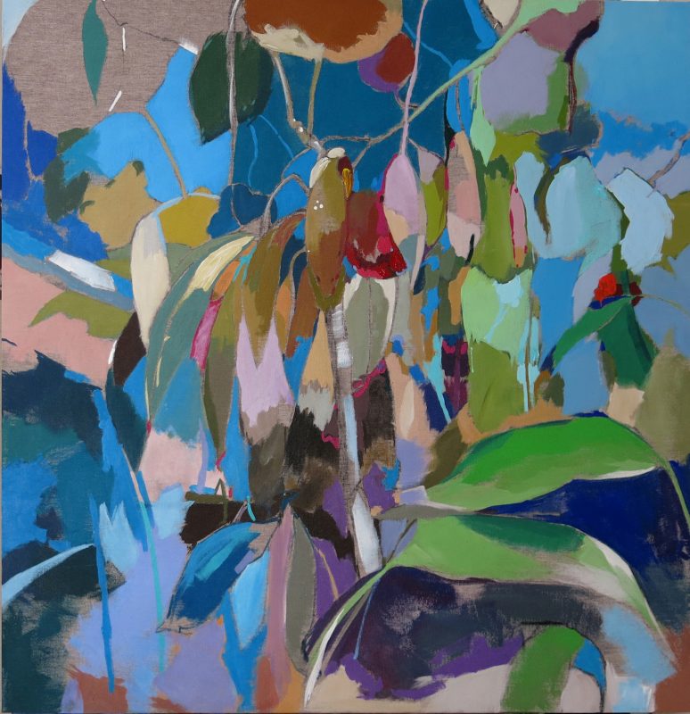 JARDIN DE LA CONCEPCION I, 100 X 100 CM, ACRILICO LIENZO