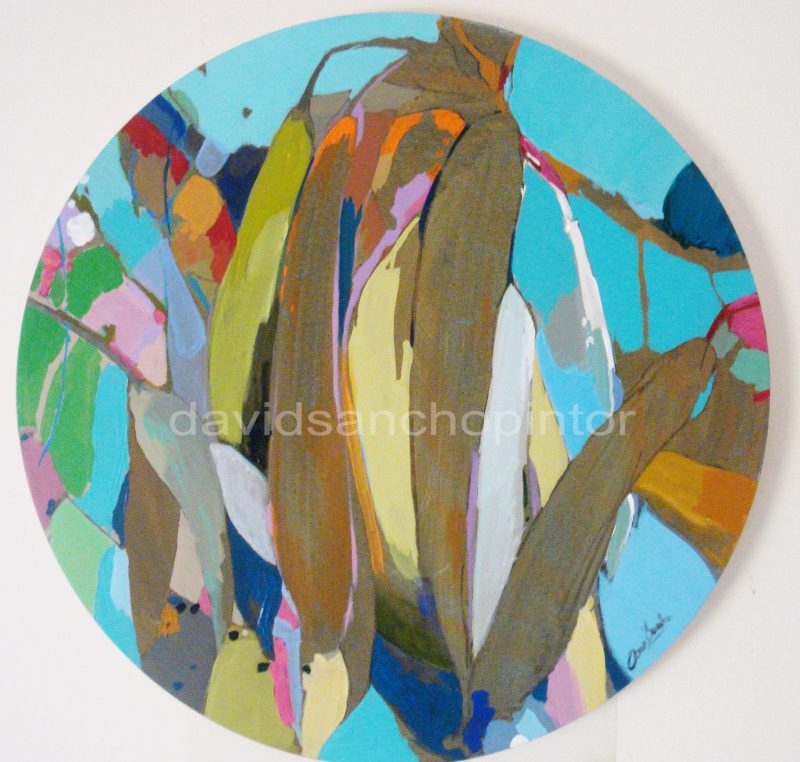 Merienda para tres - Acrílico sobre lienzo - 100 x 100 cm